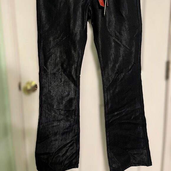 NWT Womens Express jeans stella boot Cut Regular Fit Size 6 Sequins - Picture 2 of 11